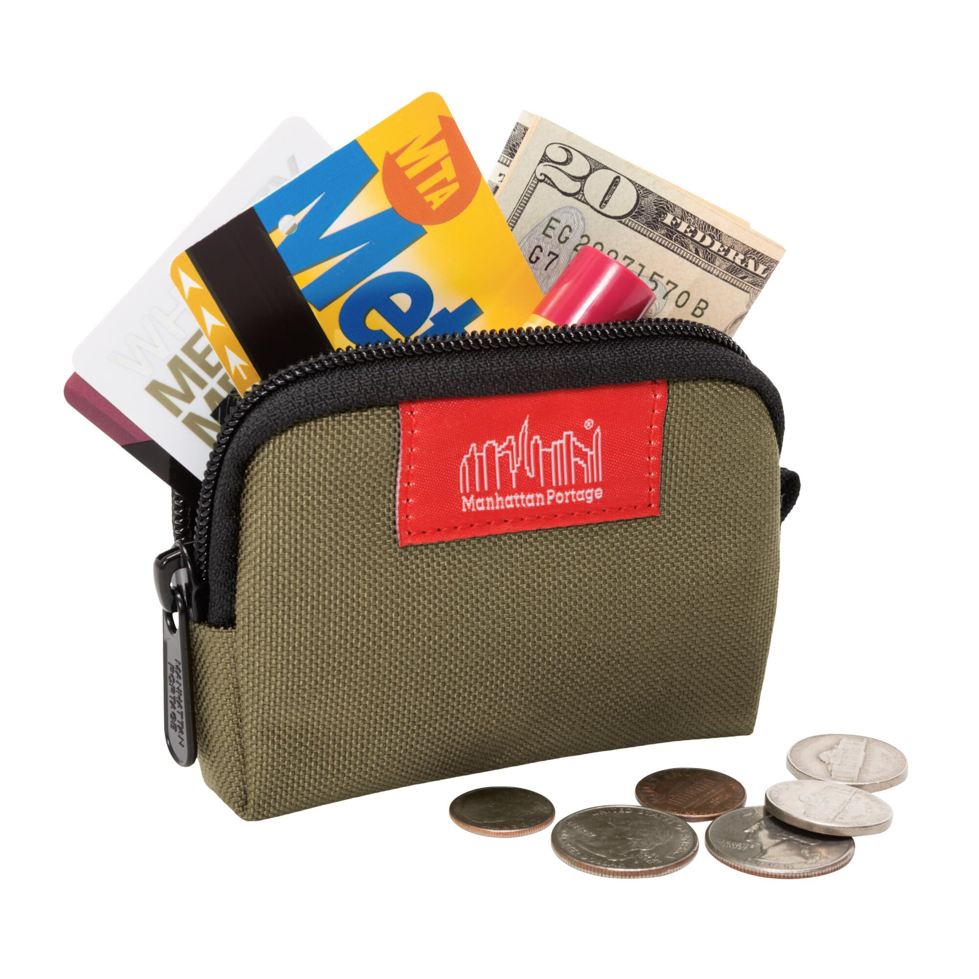 Amazon.com: Manhattan Portage Coin Purse With Secure Zipper